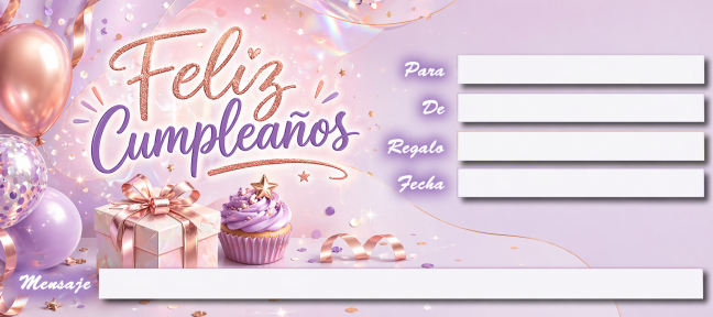 Feliz cumpleaños morado - frente