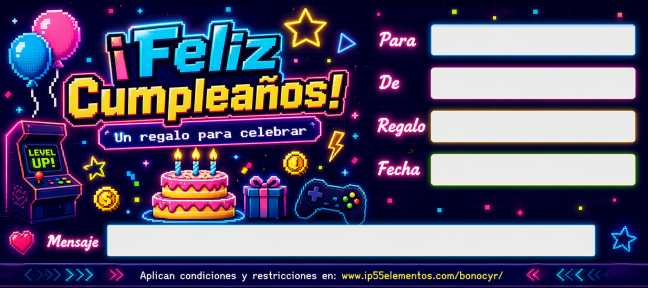 Feliz cumpleaños gamer - frente
