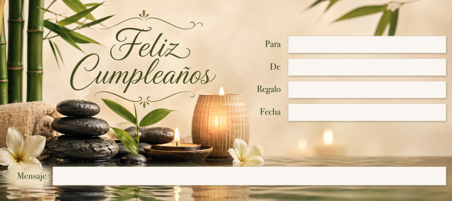 Feliz cumpleaños clasica piedras