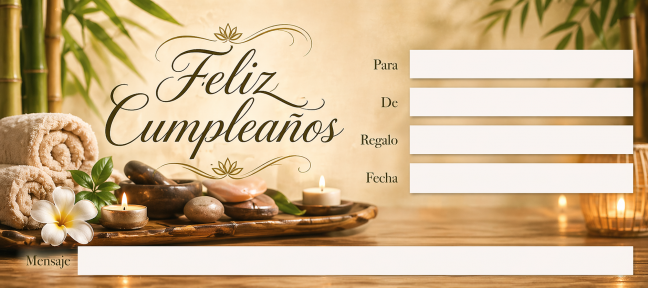 Feliz cumpleaños relax - frente