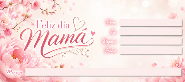 Dia de las madres rosa - frente