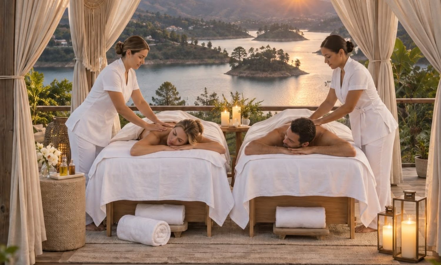 Dia de spa aqua blue