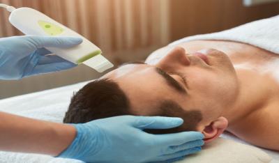 limpieza facial  con peeling ultrasonico