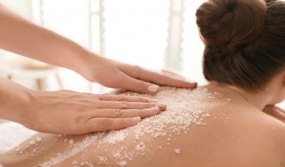 masaje y exfoliacion